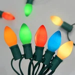 C7 Led Colored Christmas Lights Outdoor, 25ft Vintage Light.... Fixed Price $51.75.