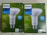 2 Pk Philips 65w 4.5w Rep Daylight Br30 Dimmable11w Led Flood Light Bulbs Bx240. Fixed Price $16.99.