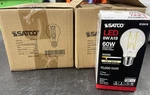Lot Of 12 Satco S12415 Led Bulbs 120v 8w 60w A19 Medium E26 Dimmable 3000k. Fixed Price $44.94.