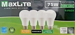 Lot Of 96 Maxlite Bulbs Dimmable Led Soft White Light Bulb 10-watt 75 Watt 2700k. Fixed Price $87.74.