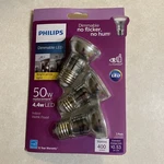 Philips Dimmable 4.4w Led Indoor Par16 Flood Lights Bright White 400 Lumens 3pk. Fixed Price $18.99.