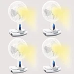 (qty 4)technical Pro Adventure Series Rechargeable Desk/wall Fan W Led Work Lamp. Fixed Price $79.99.