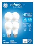Led Refresh Hd Light Bulb, Daylight, A19 Medium Base, 8.5 Watt, 4-pk. - 93129425. Fixed Price $23.98.