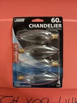 4 Bulbs Feit Electric Chandelier 60w Light Candelabra Base - New. Fixed Price $7.95.
