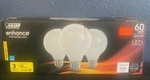 Feit Electric-enhance-dimmable Led - Vivid Natural Light-3000k- G25- 3 Pack. Fixed Price $12.95.