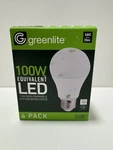 Greenlite 14w Led 100w Equivalent A19 Household Bulbs Qty 4 White. Fixed Price $9.99.