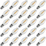 Kgc C7 Led Christmas Light Bulb, E12 Base Bulbs, 0.6w 2200k Warm White 50.... Fixed Price $23.48.