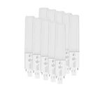 Gx23 Base Led Bulbs, 6w (13w Cfl Equivalent) Slim 2-pin Pl Horizontal Lig.... Fixed Price $101.55.