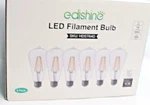 (6-pk) Edishine Edison Led Light Bulb Dimmable 4000k Cool White St64 60w Eqv. Fixed Price $21.59.