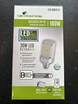 Light Efficient Design Led-8078e-a Hid Led Retrofit 30w Wall Pack Shoe Box. Fixed Price $29.99.