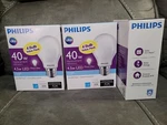 Philips 40w, 4.5w Led Light Bulb Daylight A19 Classic Glass - 12 Pack. Fixed Price $18.99.