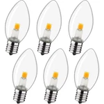 6 Pcs Night Light Bulb C7 E12 Led Bulbs Warm White 2700k Window Candles. Fixed Price $6.99.