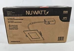 6x Nuwatt 4 Inch Recessed Lights 5cct Led 2700k-5000k Dimmable 2 Hour Fire Rated. Fixed Price $77.49.