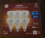 Ge Relax 6-pack 65 W Equivalent Dimmable Soft White Br30 Led Light Fixture Li.... Fixed Price $28.00.