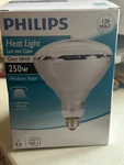 4 Pack Phillips 41674 Heat Lamp 250-watt Br40 Clear Flood Light Bulb. Fixed Price $20.00.