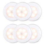 Star-spangled 6 Pack 2.8 Motion Sensor Lights Indoor Aaa Pack, Warm White. Fixed Price $19.91.
