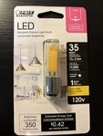 Feit Electric Bp35mc/830/led Warm White 120v 3000k 350 Lm.t4 E11 Led Bulb 35w A4. Fixed Price $9.95.