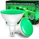 Green Flood Light Bulbs 2 Pack, Par38 15w(100w Equivalent) E26 Led L. Fixed Price $37.30.