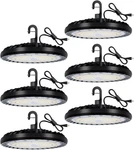 Hykolity 6 Pack Led Ufo High Bay Light 150w 5000k 19500lm Waterproof. Fixed Price $366.99.