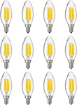 Sunlite Led Filament Torpedo Chandelier Bulb 5w 2700k-warmwhite, 12-pack. Fixed Price $60.80.