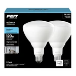 Feit Electric Br40 Led Light Bulbs, 120w Equivalent, 2 Pack, Daylight White. Fixed Price $27.93.