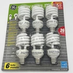 Ge Energy Smart 100w Equivalent Cfl Light Bulbs 26w 1750 Lumens 8000 Hour 6 Pack. Fixed Price $26.95.