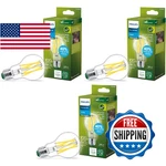 Philips 3-pack 100w Daylight Led Dimmable A19 Bulbs 1520 Lumens Flicker-free. Fixed Price $78.24.