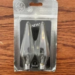 Ge Crystalline Prism Shape 40 Watt 2 Pack Light Bulbs 40crc New. Fixed Price $15.00.