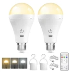 Brightark E26 Rechargeable Led Light Bulbs With Remote, 3 2 Pack, Cw+nw+ww. Fixed Price $21.82.