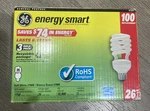 2 Ge 15517 Energy Smart Spiral Fluorescent Bulb Soft White 26w =100w 1750 Lumens. Fixed Price $25.99.