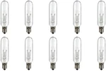 Industries 15t6-145 Miniature Bulbs, 145v, 15w, T6 Shape, E12 Candelabra Standar. Fixed Price $26.99.