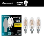 Ecosmart 60w B11 Thinner Filament Led Vintage Edison Light Bulb Bright White. Fixed Price $9.29.