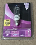 Feit Electric Bpq100cl/mc Bulb Mini Candelabra E11 Clear 120v 100w New Old Stock. Fixed Price $12.99.