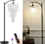 Crystal Floor Lamp 11 Zecoxol Living Room Modern Remote Control Dimmable Lamps. Fixed Price $104.99.