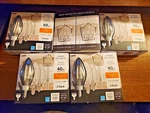 5 (3-pks) Feit Electric Candelabra Dimmable Filament Led Light Bulb B10 E12 40w. Fixed Price $27.99.