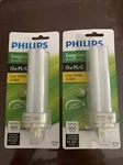 2 Philips Energy Saver Replacement Cfl 13w Pl-c Cool White 4100k 4 Pin Bulb. Fixed Price $19.97.