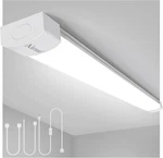 4ft Led Shop Light Fixture With On/off Switch - Linkable Ceiling 5000k. Fixed Price $62.99.