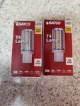 2 Satco S11238 Led Bulb 120v 5w 40w Double Loop G9 T4 Frost 3000k Warm White. Fixed Price $16.99.