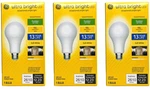 (quantity Of 3) Ge 93129366 Led Outdoor-rated Ultra Bright Light Bulb, Soft. Fixed Price $29.77.
