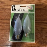 2pk - Vintage Satco S3763 Medium Base Light Bulbs 60 Watt Frosted In Package. Fixed Price $13.99.
