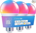 Consciot Smart Light Bulbs, Wifi Bluetooth Color Changing Led Bulb. Fixed Price $17.99.
