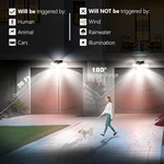 Ameritop Solar Lights Outdoor, 2 Pack Led High Brightness Motion-sensor - Black. Fixed Price $34.92.