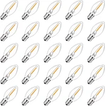 Abeja 25 Pack C7 Clear Led Replacement Bulbs,0.6w Glass Bulbs For C. Fixed Price $24.61.