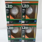 (4) Sylvania Ultra Led 40w Bulb, White Glass Edition Ledvance 75298 G25. Fixed Price $11.99.