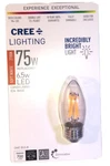 Cree Lighting B11 Candelabra Clear Glass Filament Post Led Light 75w Equivalent. Fixed Price $24.88.