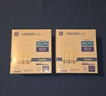 12x Ge Dimmable Daylight 60w Led Clear Bent Tip Decorative Cam Bulbs Flame. Fixed Price $22.00.