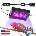 Hnrloy Uvb Reptile Light 9w Dimmable Led Lamp Bearded Dragon Chameleon Turtles G. Fixed Price $55.81.