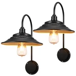 Xifeiniu Solar Barn Lights Upgrade, 2pcs Waterproof Wall Light Fixture, Rustic. Fixed Price $101.98.