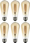 Satco S9579 - 7 Watt St19 Led Vintage Amber Light Bulbs 2000k (6 Pack). Fixed Price $33.78.