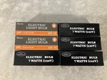 Darice Electric Light Bulbs Lot Of 6 Clear Candle 7 Watt 120v- 6084b New In Box. Fixed Price $17.50.